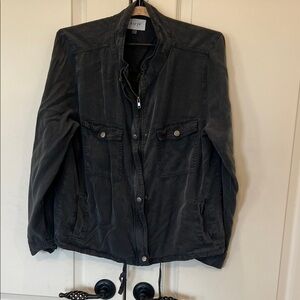 Lrg Women's Washed black Military Field Jacket